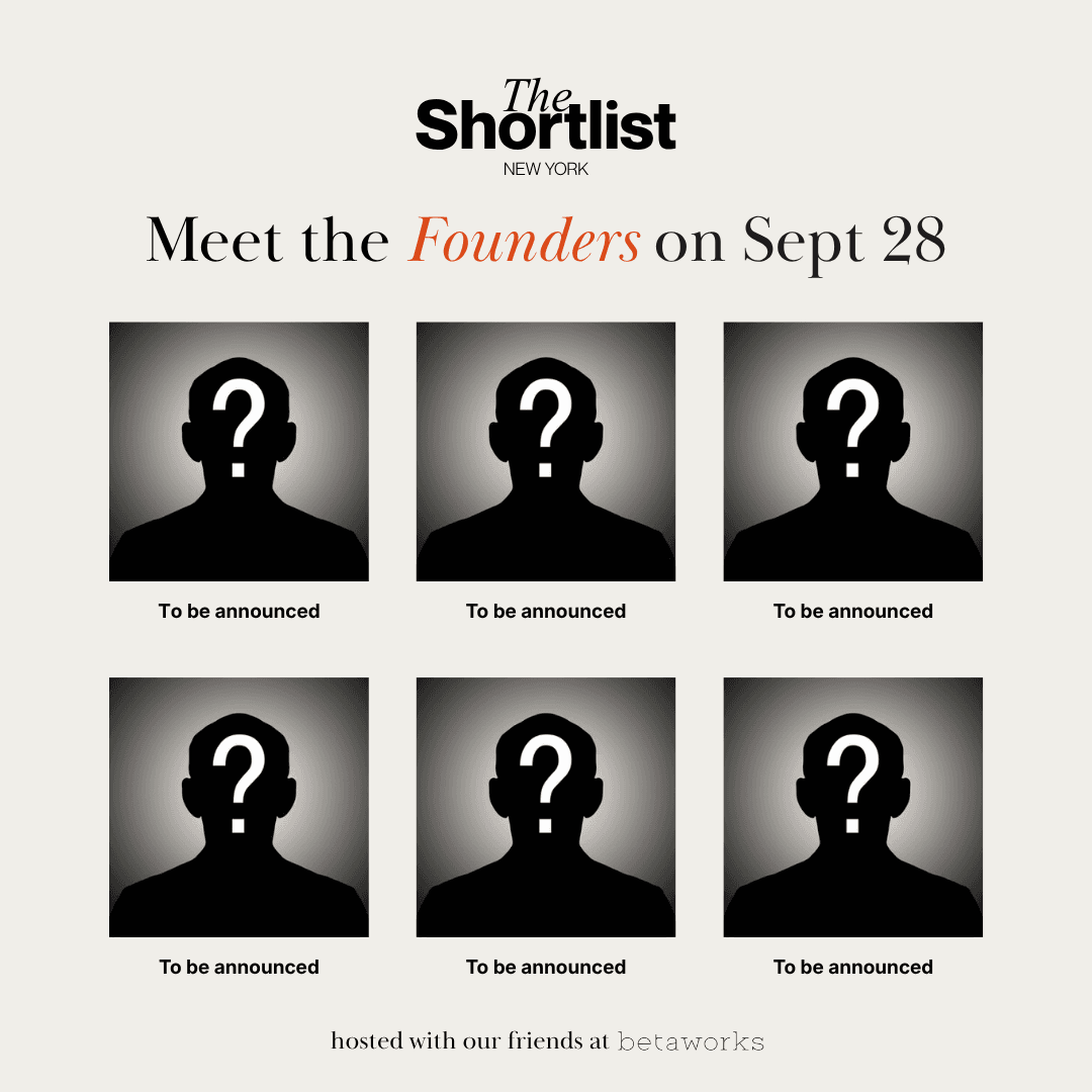 The Shortlist: September Founder Showcase