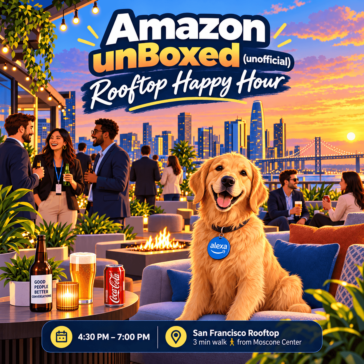 🌁 Amazon unBoxed (unofficial) Rooftop Happy Hour 🌉