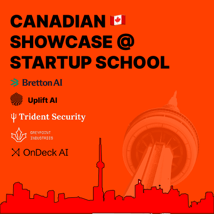 Canadian YC Founders Showcase @ Startup School