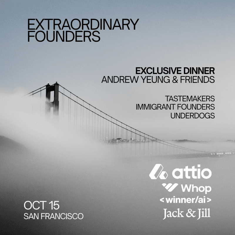 Extraordinary Founders Dinner (hosted by Andrew Yeung)