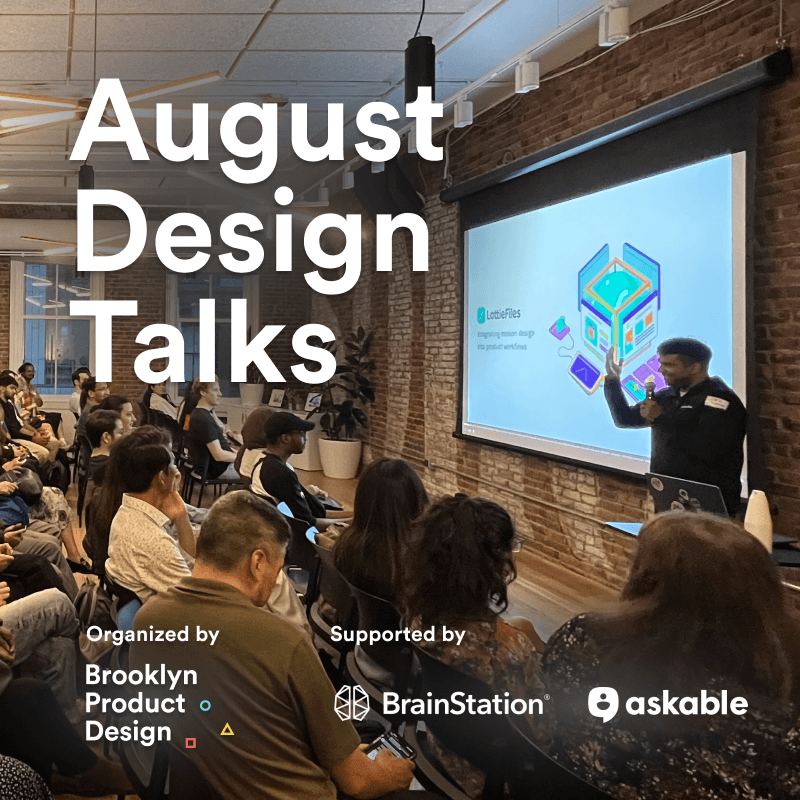☀️🧑🏫 August Design Talks with Daniela Ocana and Arix King 🤓🗽