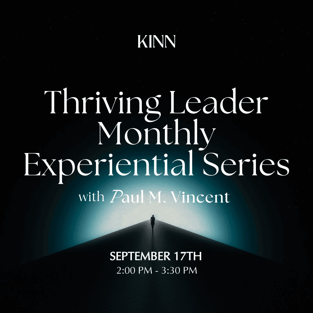 Thriving Leader Monthly Workshop with Paul M. Vincent