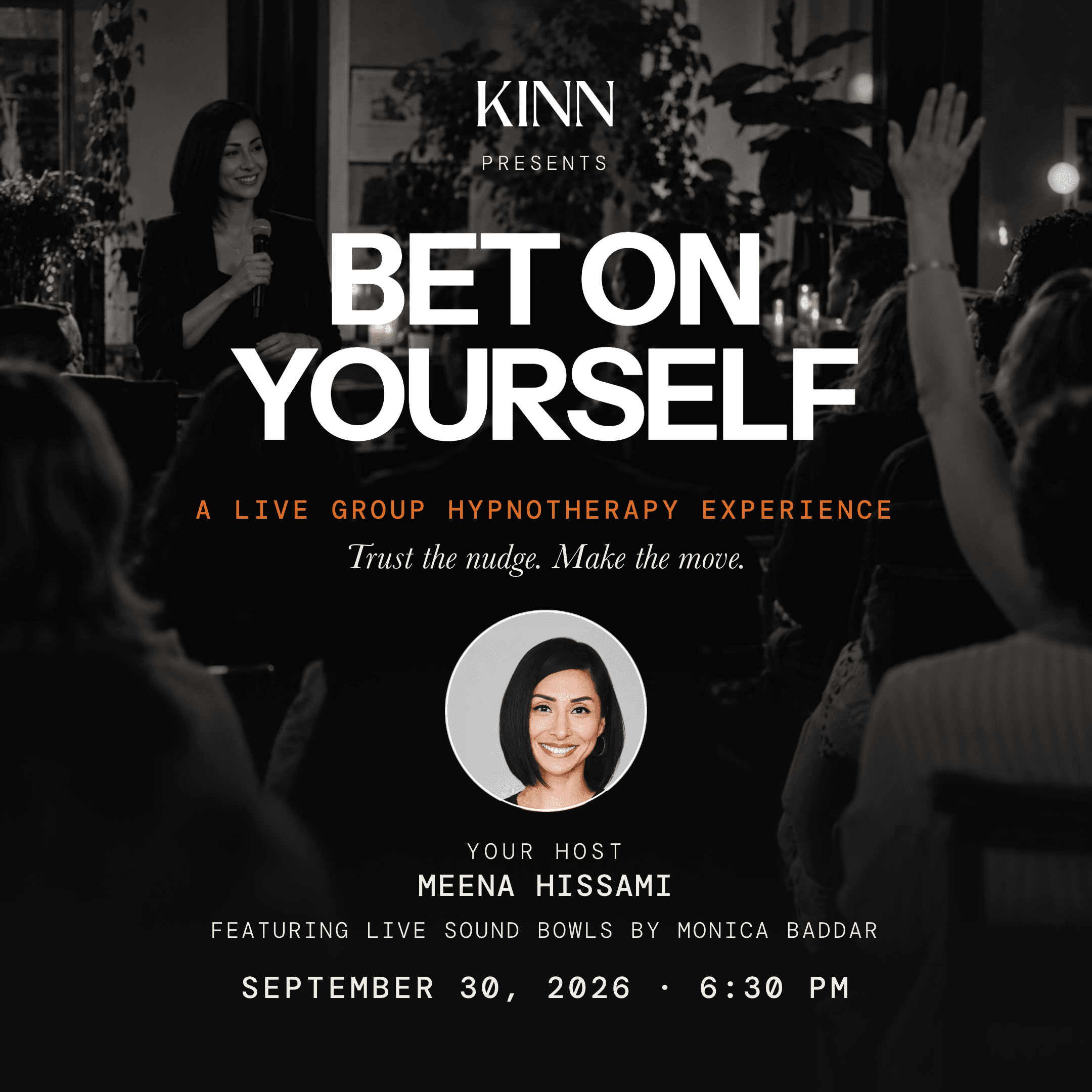 Bet on Yourself - A live group hypnotherapy experience for mission-driven founders, changemakers & creators