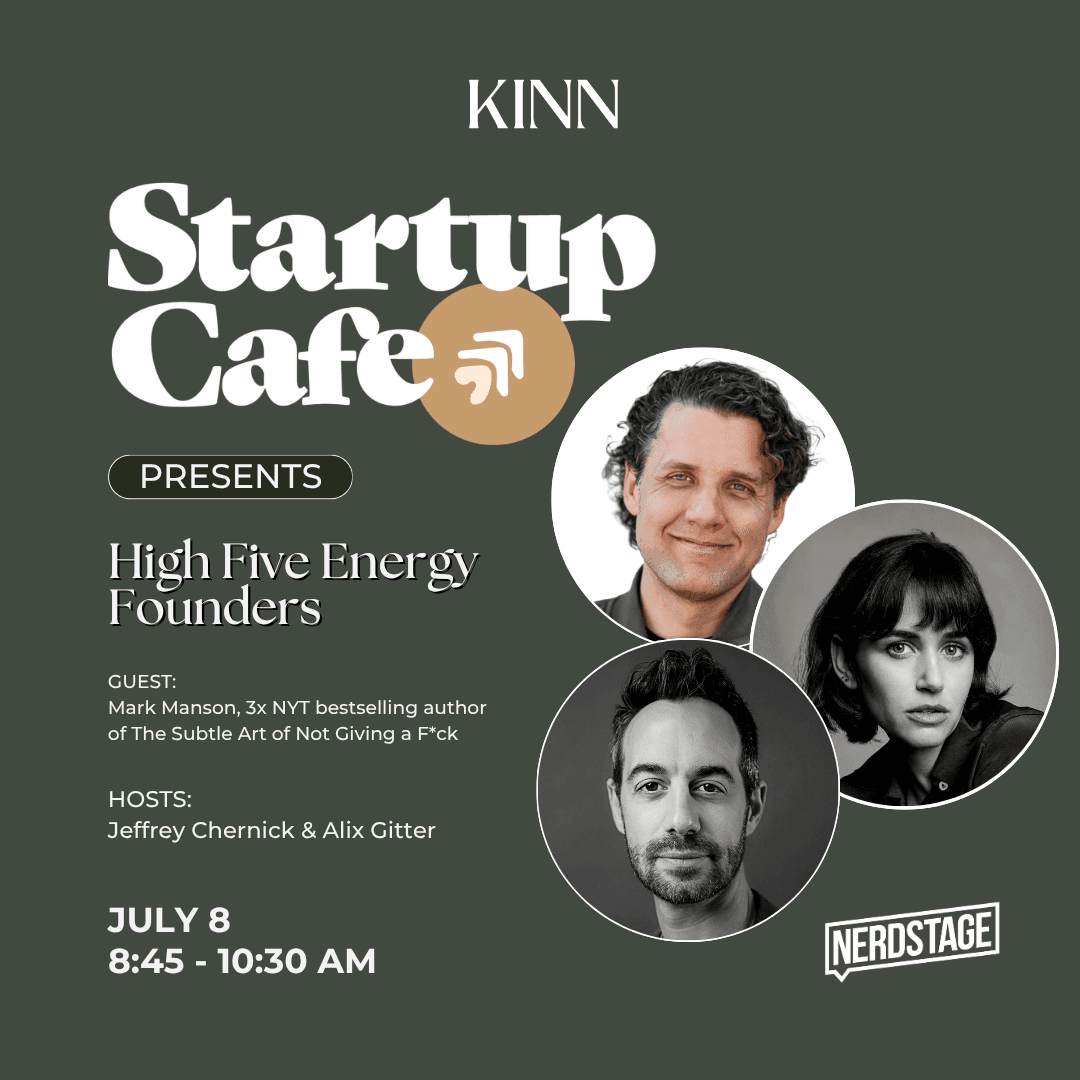Startup Cafe: H5E Founders With Mark Manson (20M+ Books Sold)