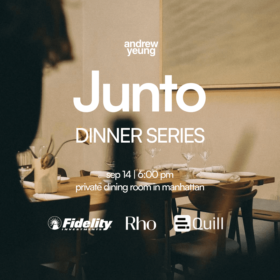 Junto Founder Dinner (Hosted by Andrew & Friends)