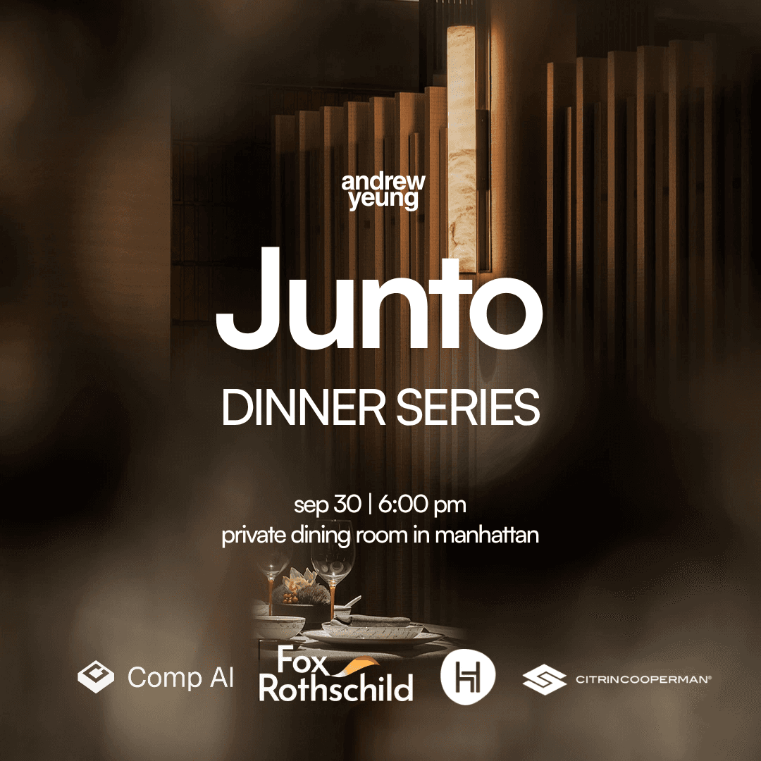 Junto Founder Dinner (Hosted by Andrew & Friends)