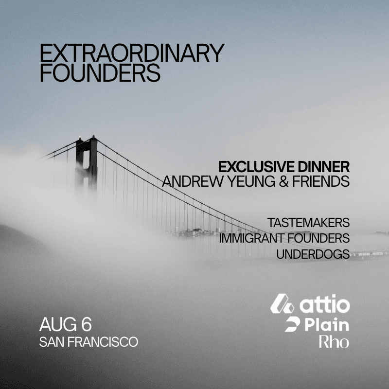 Extraordinary Founders Dinner (hosted by Andrew Yeung)