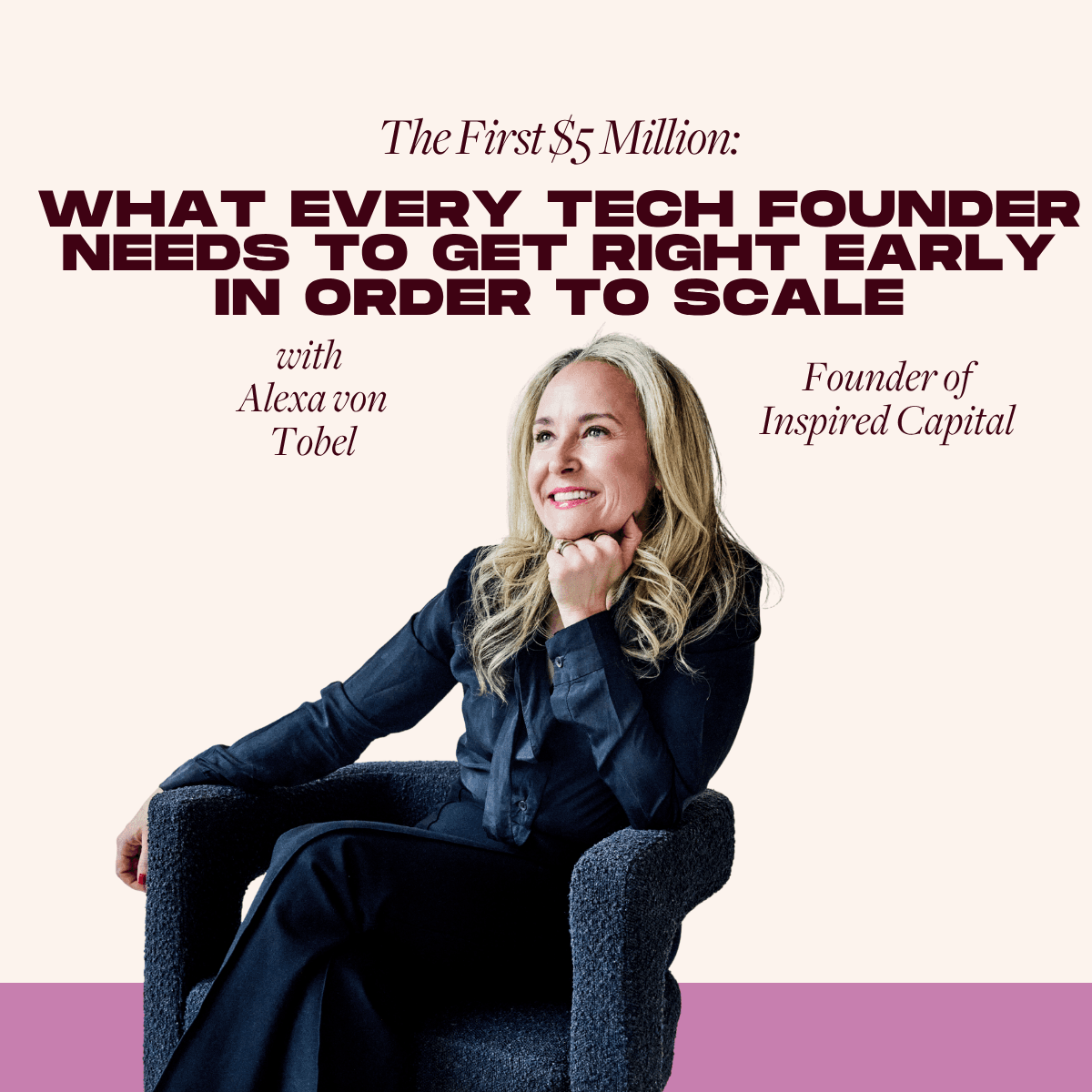 The First $5M: What Every Tech Founder Needs to Get Right Early in Order to Scale with Alexa von Tobel