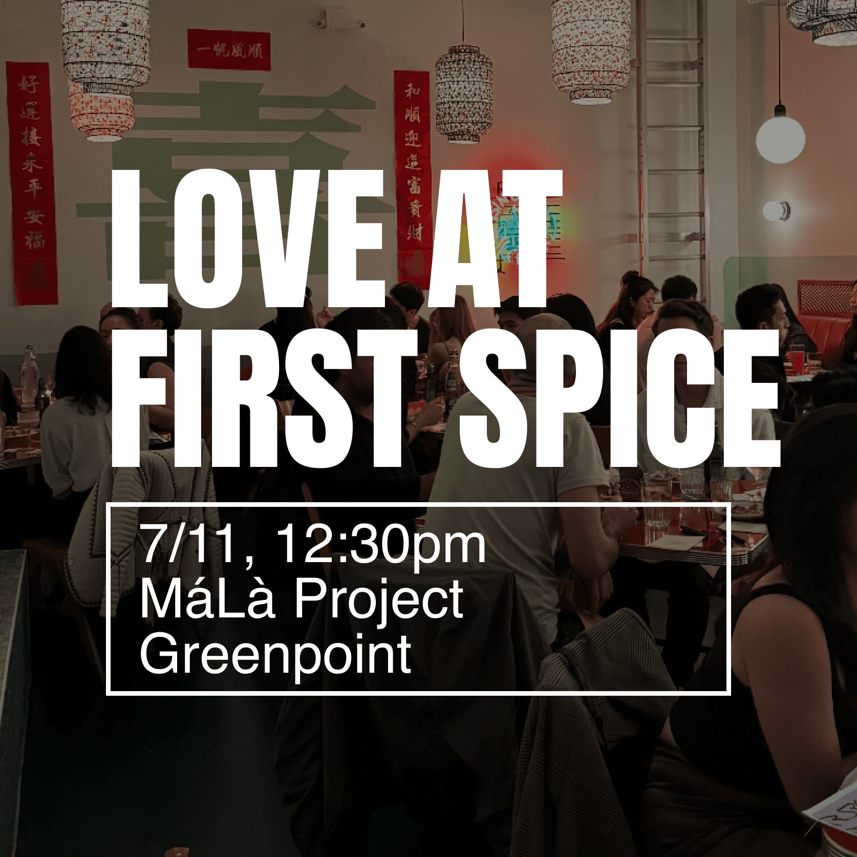 MáLà Project x Odd One In Present: The Spiciest Supper Club — Singles Brunch Edition