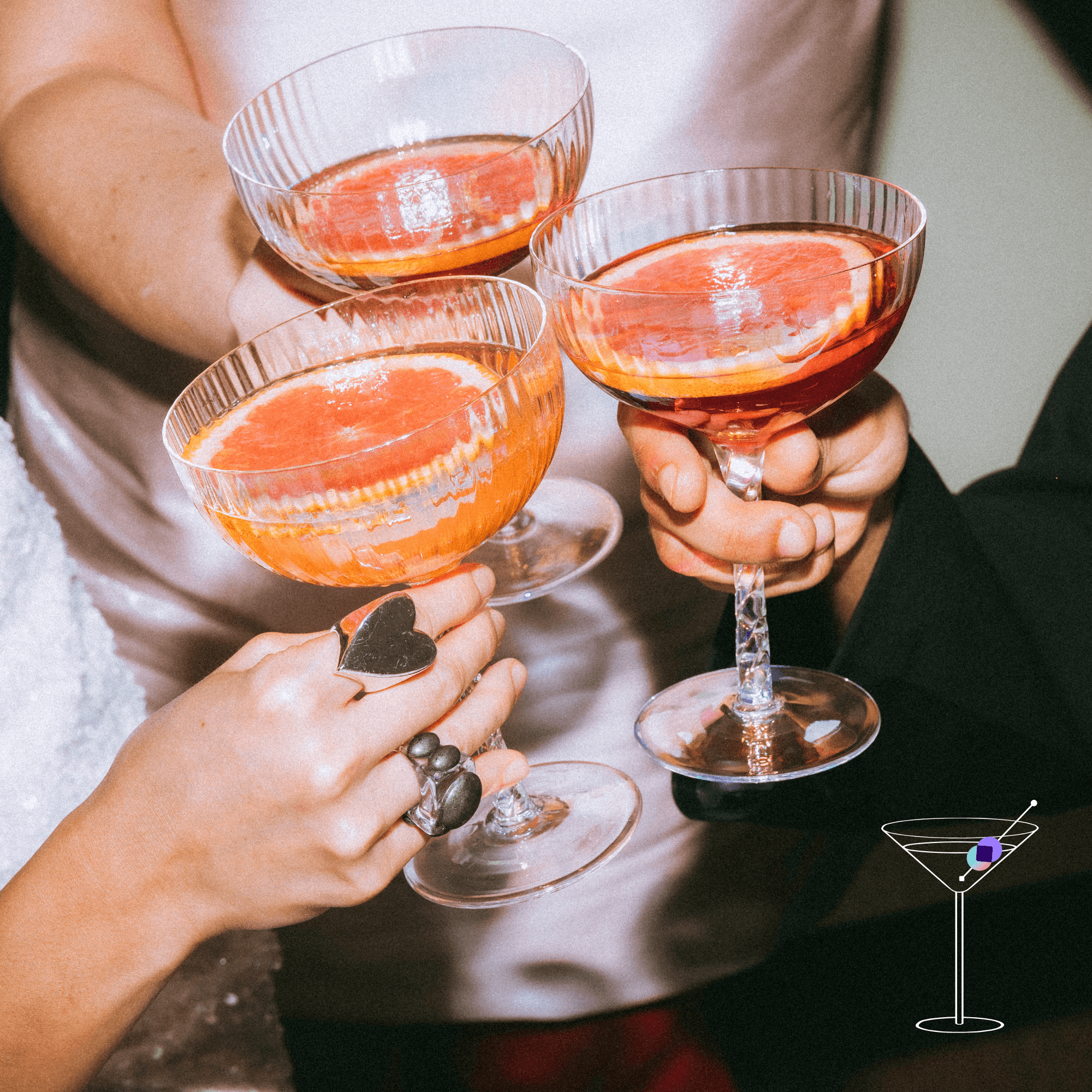 Retail's front row, over cocktails.