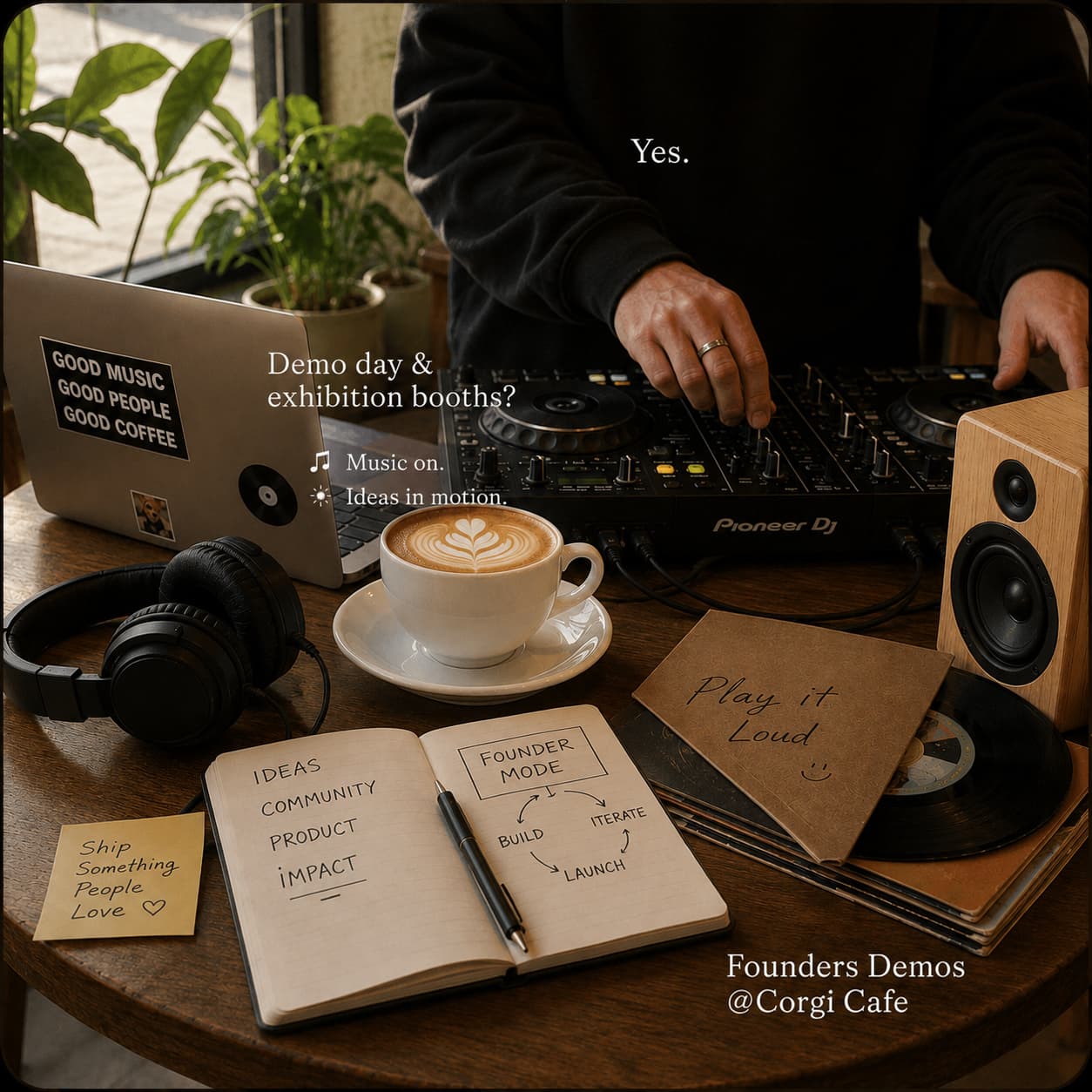 Founders Demo Day @ Corgi Cafe