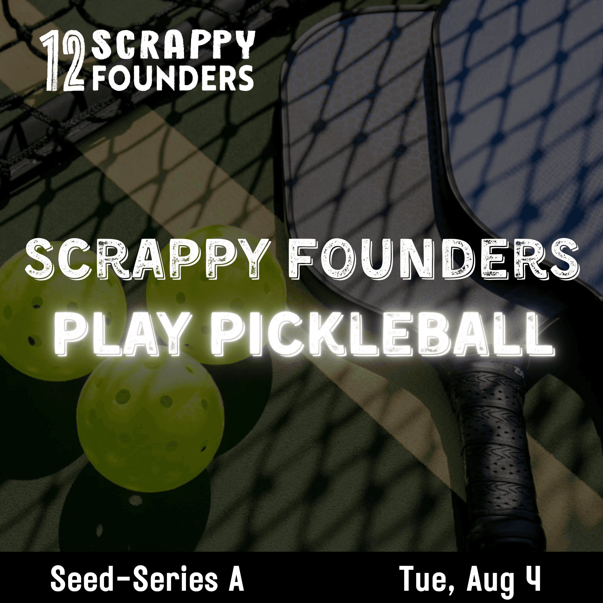 Scrappy AI Founders Play Pickleball (seed to series A)