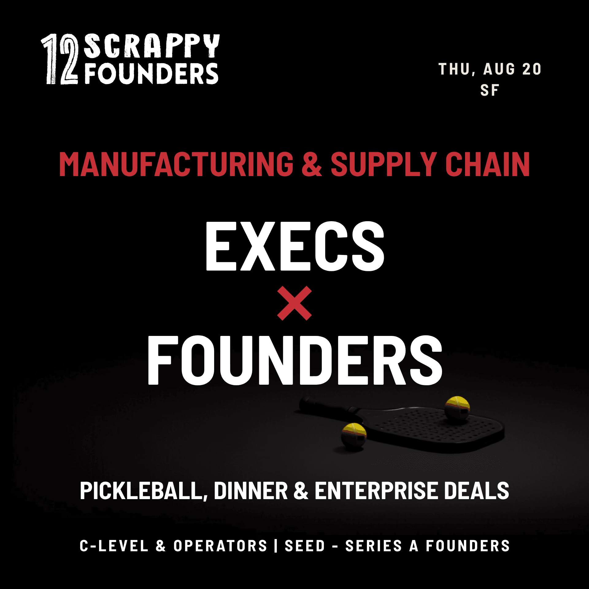 Pickle Talk: Manufacturing Execs × AI Founders (seed to series A)
